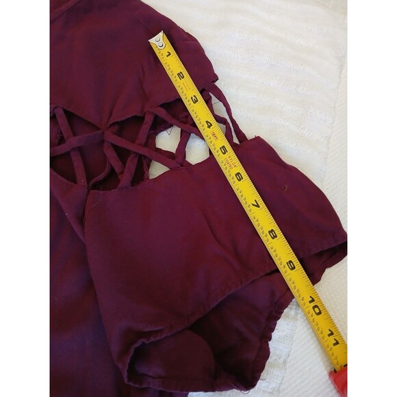 Torrid Dress Purple Challis Lattice Cutout Short Sleeve Trapeze Swing Size 3X - Picture 14 of 16